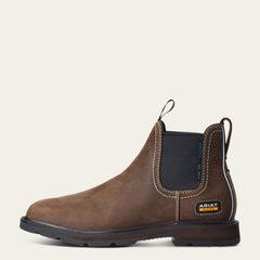 Ariat Groundbreaker Chelsea Wide Square Toe Waterproof Steel Toe Work Boot