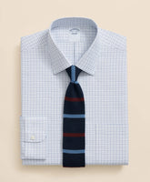 Brooks Brothers Explorer Collection Non-Iron Twill Ainsley Collar Windowpane, Dress Shirt
