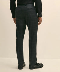 Brooks Brothers Explorer Collection Slim Fit Wool Windowpane Suit Pants