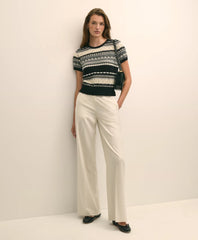Merino Wool Pointelle Sweater Shell