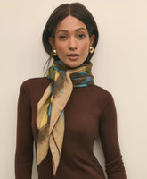 Modal Cashmere Plaid Brush Stroke Scarf