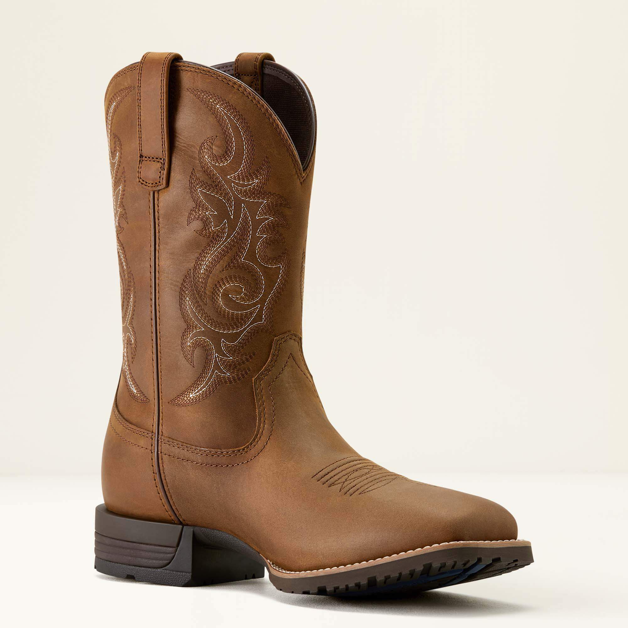 Ariat Hybrid Ranchway Waterproof Wide Square Toe Cowboy Boot