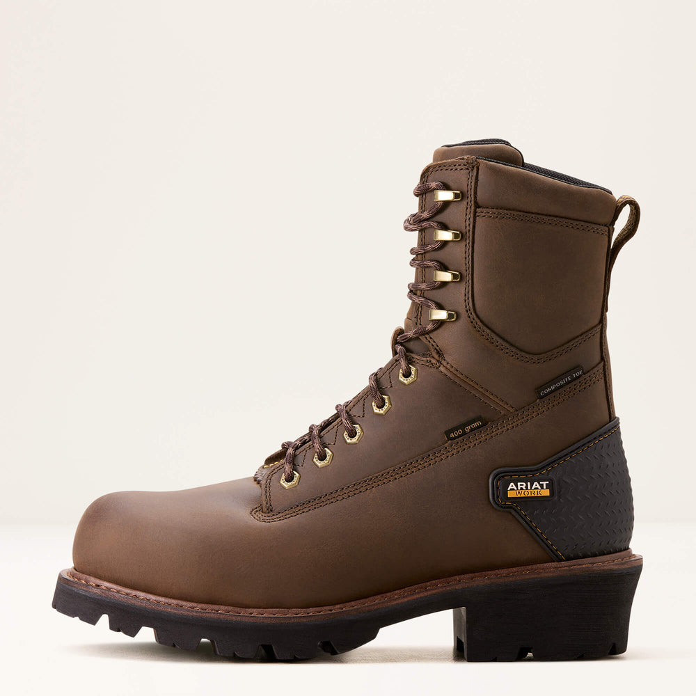 Ariat Powerline 8" 400G Waterproof 400g Composite Toe Work Boot
