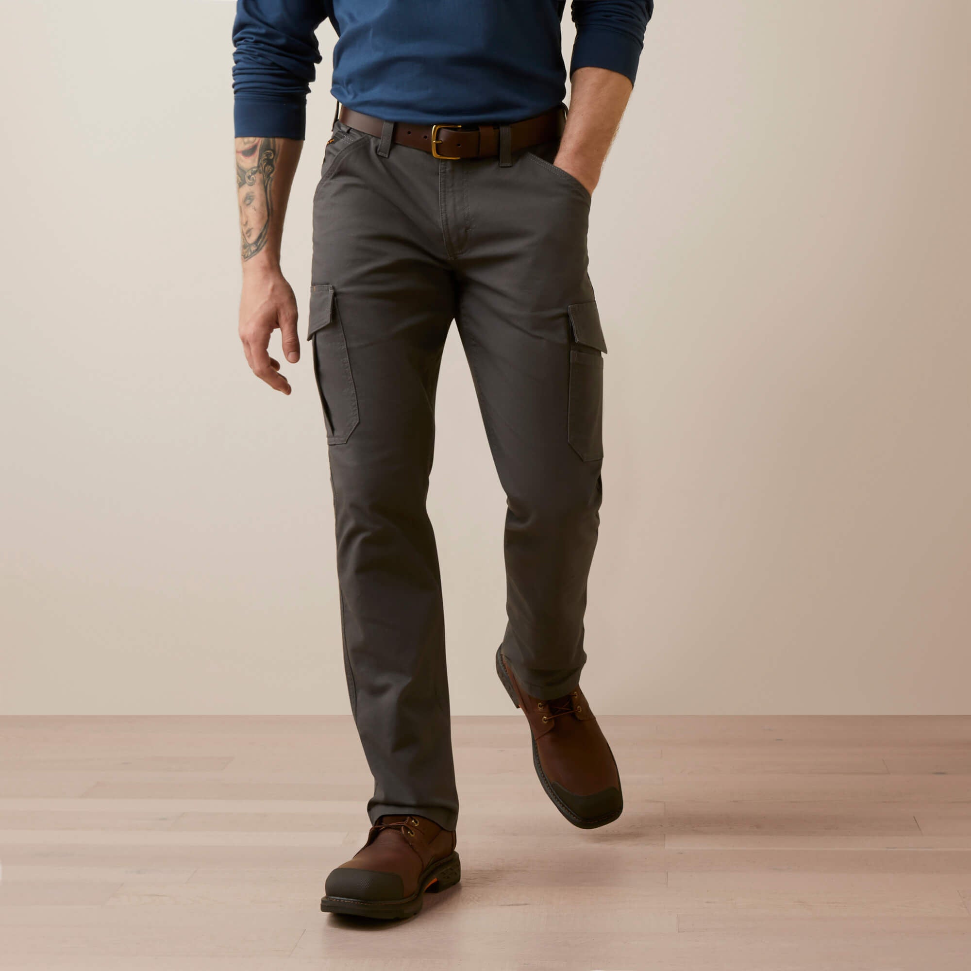 Ariat Rebar M4 Relaxed Made Tough Cargo Straight Pant