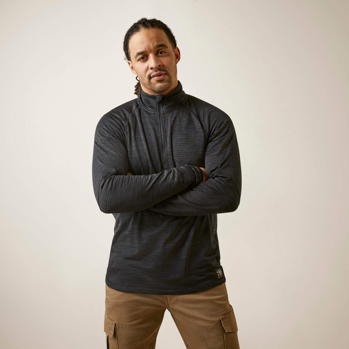 Ariat Rebar Gridwork Baselayer 1/4 Zip T-Shirt
