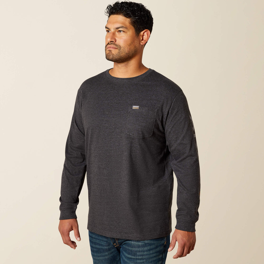 Ariat Rebar Cotton Strong Standard Logo Pocket T-Shirt