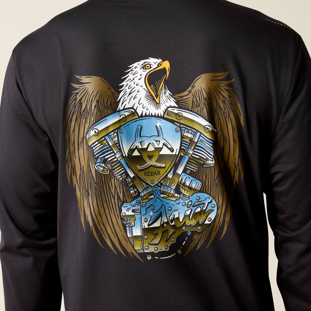 Ariat Rebar Workman Chrome Moto Eagle T-Shirt
