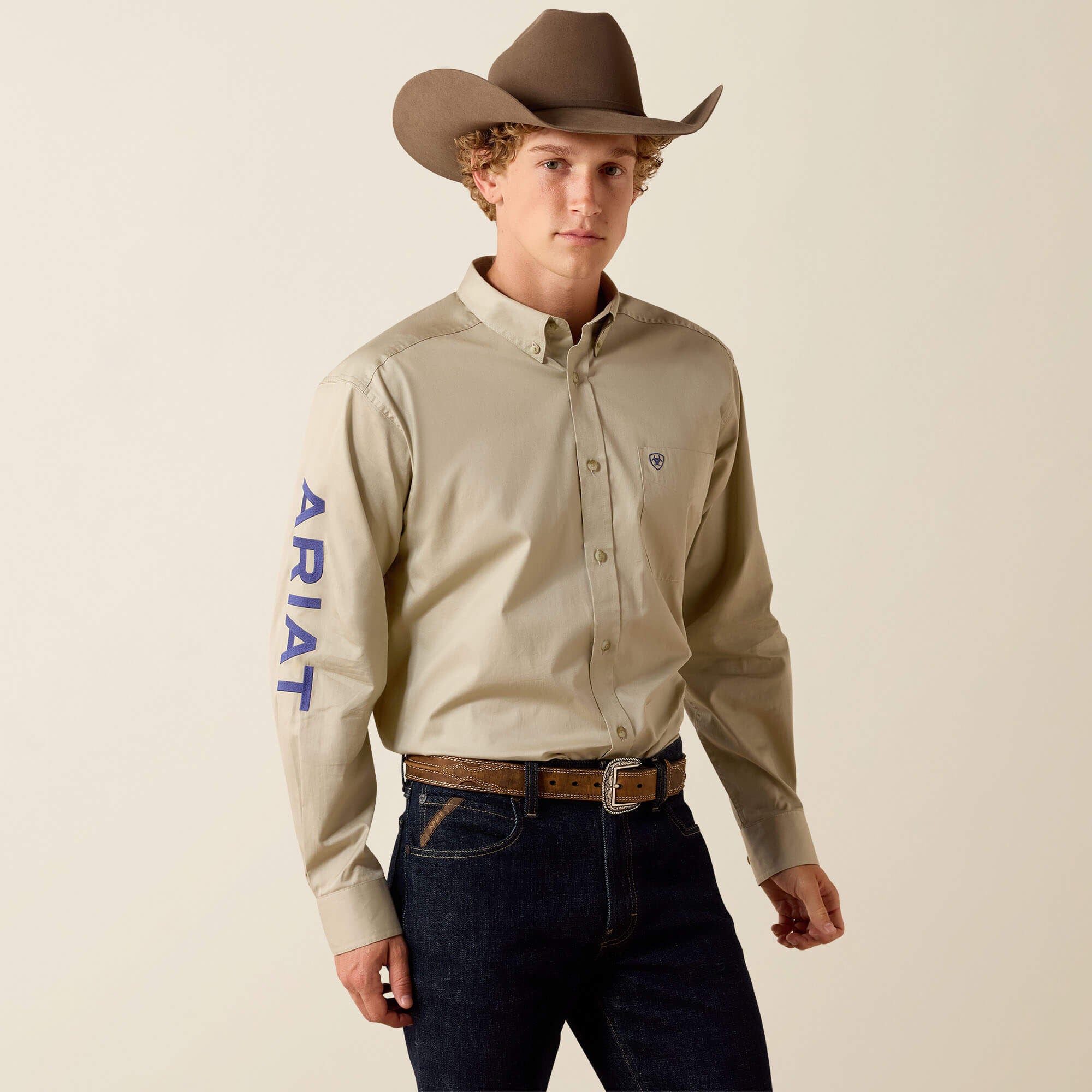 Ariat Team Logo Lightweight Twill Classic Fit Shirt