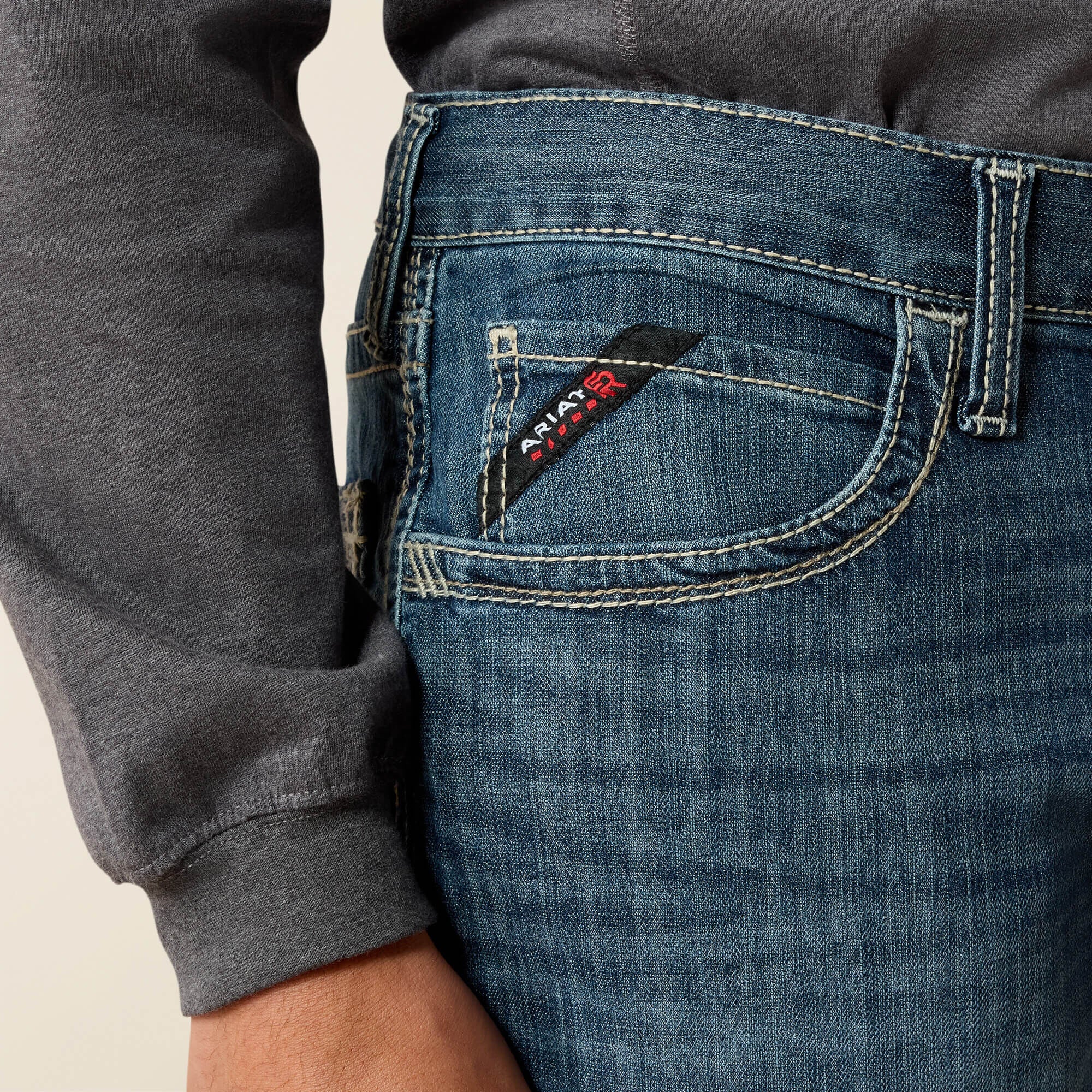 Ariat FR M4 Relaxed Stretch DuraLight Boundary Boot Cut Jean
