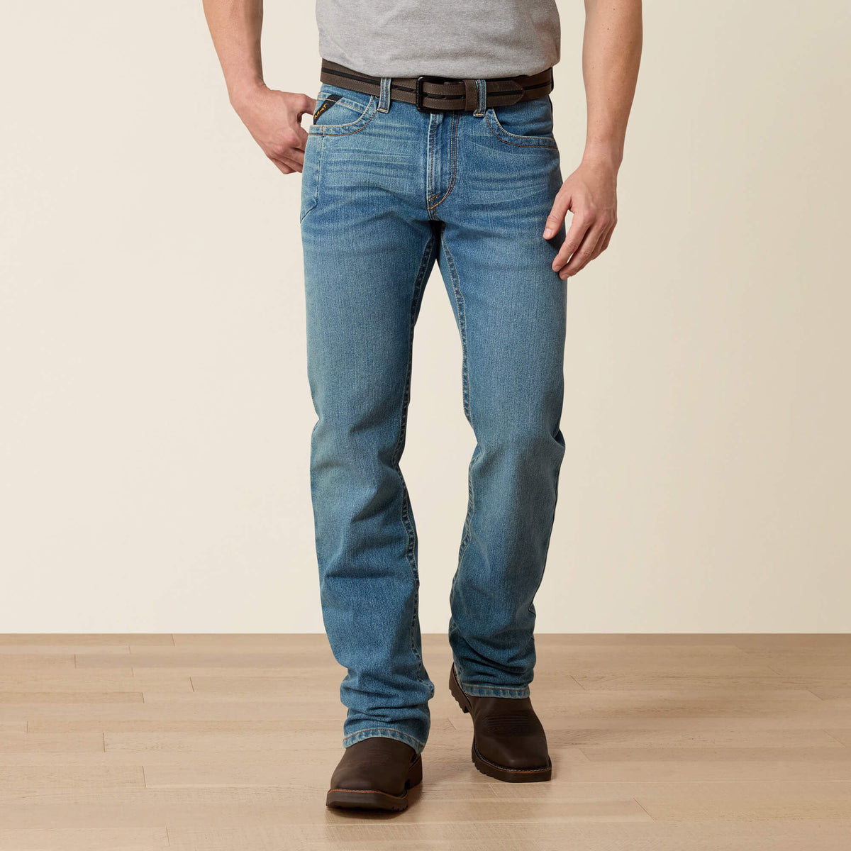 Ariat Rebar M4 Low Rise DuraStretch Edge Boot Cut Jean