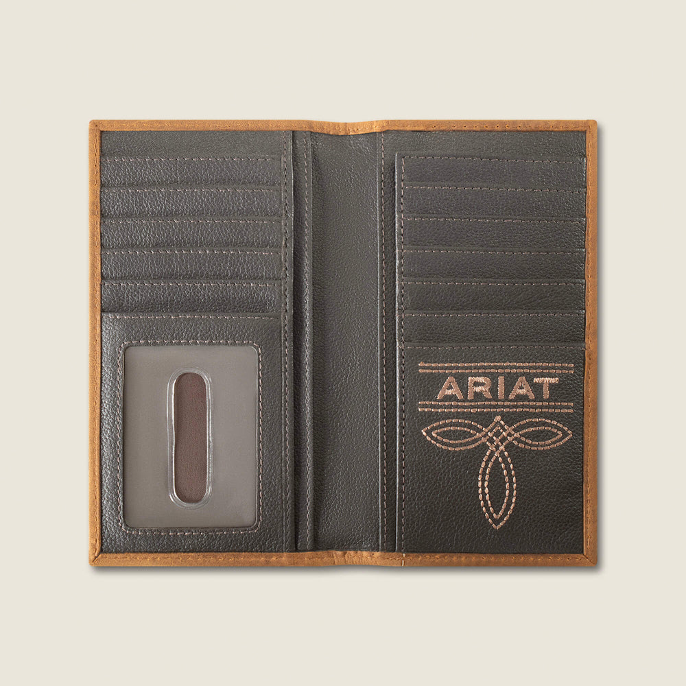 Ariat Patchwork Embroidered Logo Rodeo Wallet