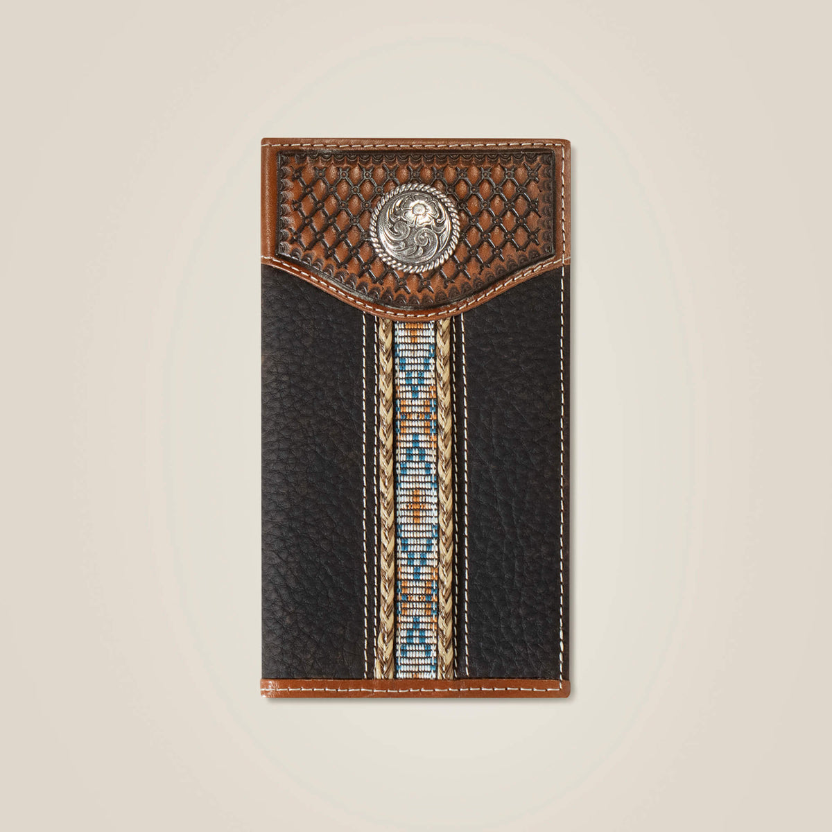Ariat Braided Trim Rodeo Wallet