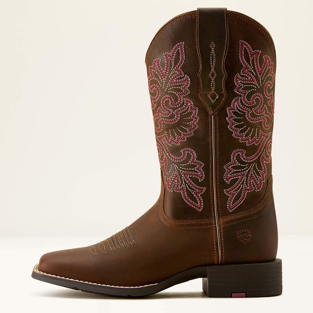 Ariat Round Up StretchFit Wide Square Toe Western Boot