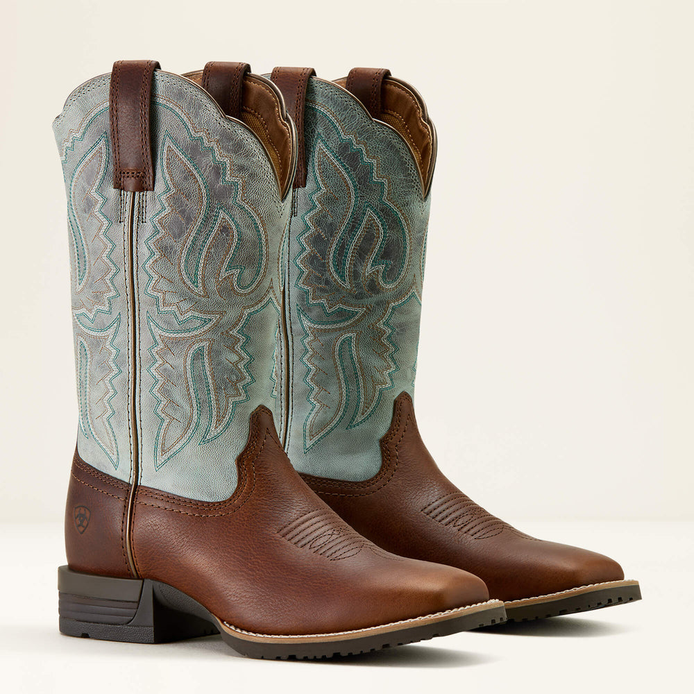 Ariat Hybrid Ranchwork Wide Square Toe Western Boot