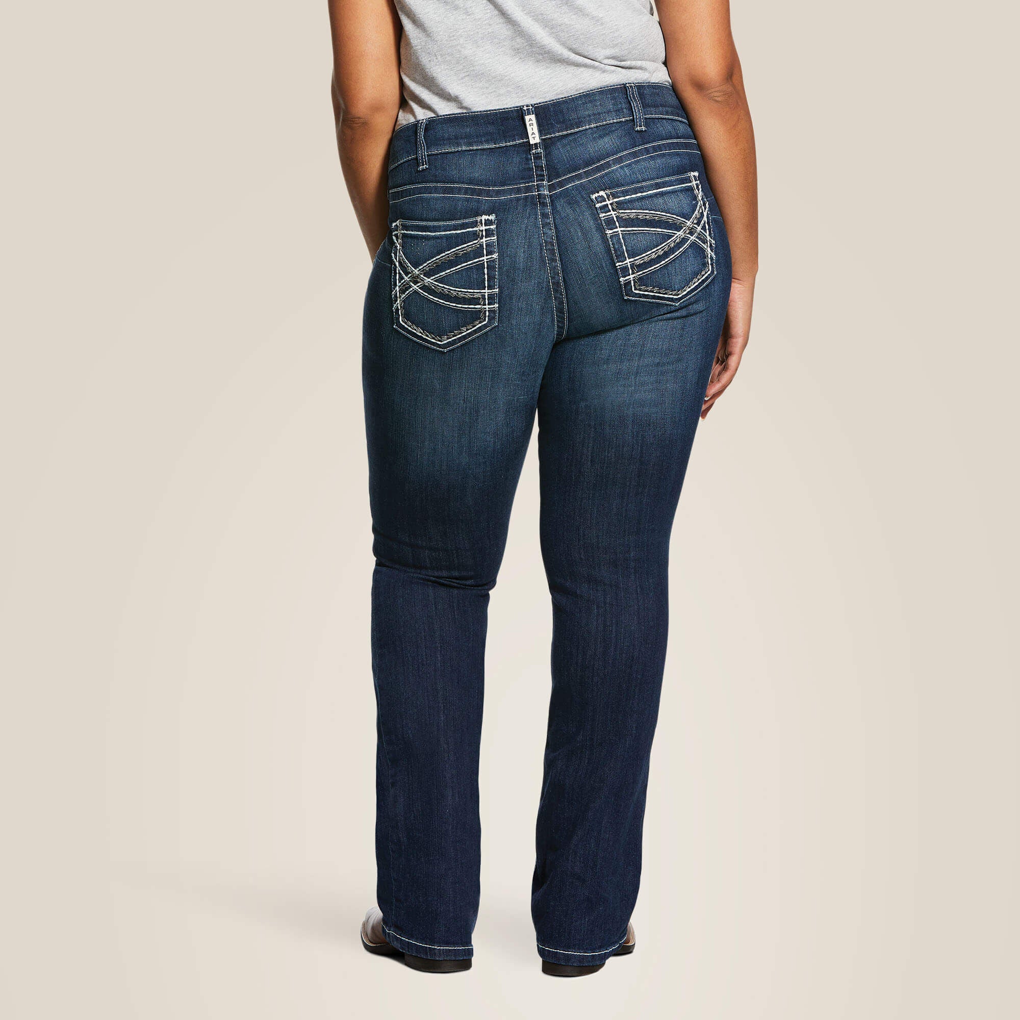 Ariat R.E.A.L. Mid Rise Stretch Entwined Boot Cut Jean