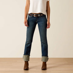 Ariat R.E.A.L. Mid Rise Stretch Icon Stackable Straight Leg Jean