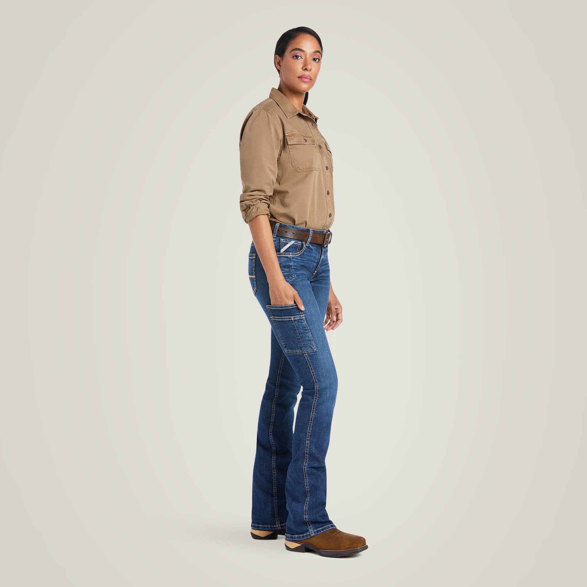 Ariat Rebar Work Flex Perfect Rise Riveter Boot Cut Jean