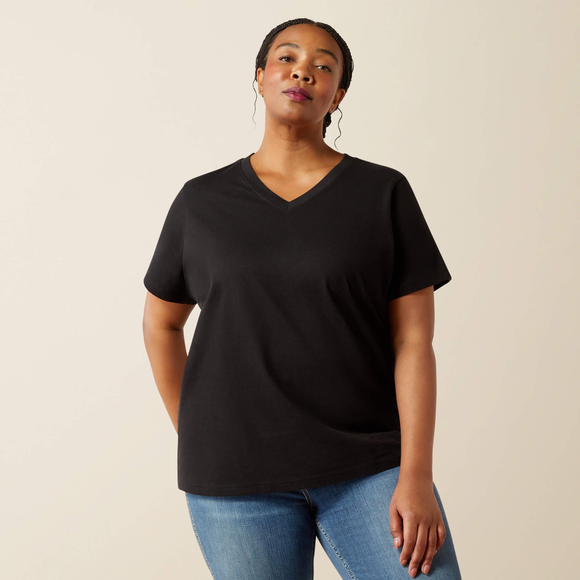 Ariat Rebar Cotton Strong Standard V-Neck T-Shirt