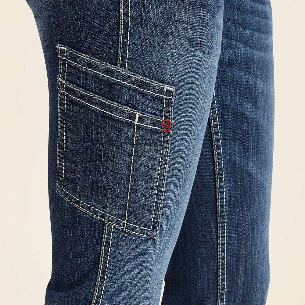 Ariat FR Perfect Rise DuraLight Stretch Cell Phone Pocket Straight Jean