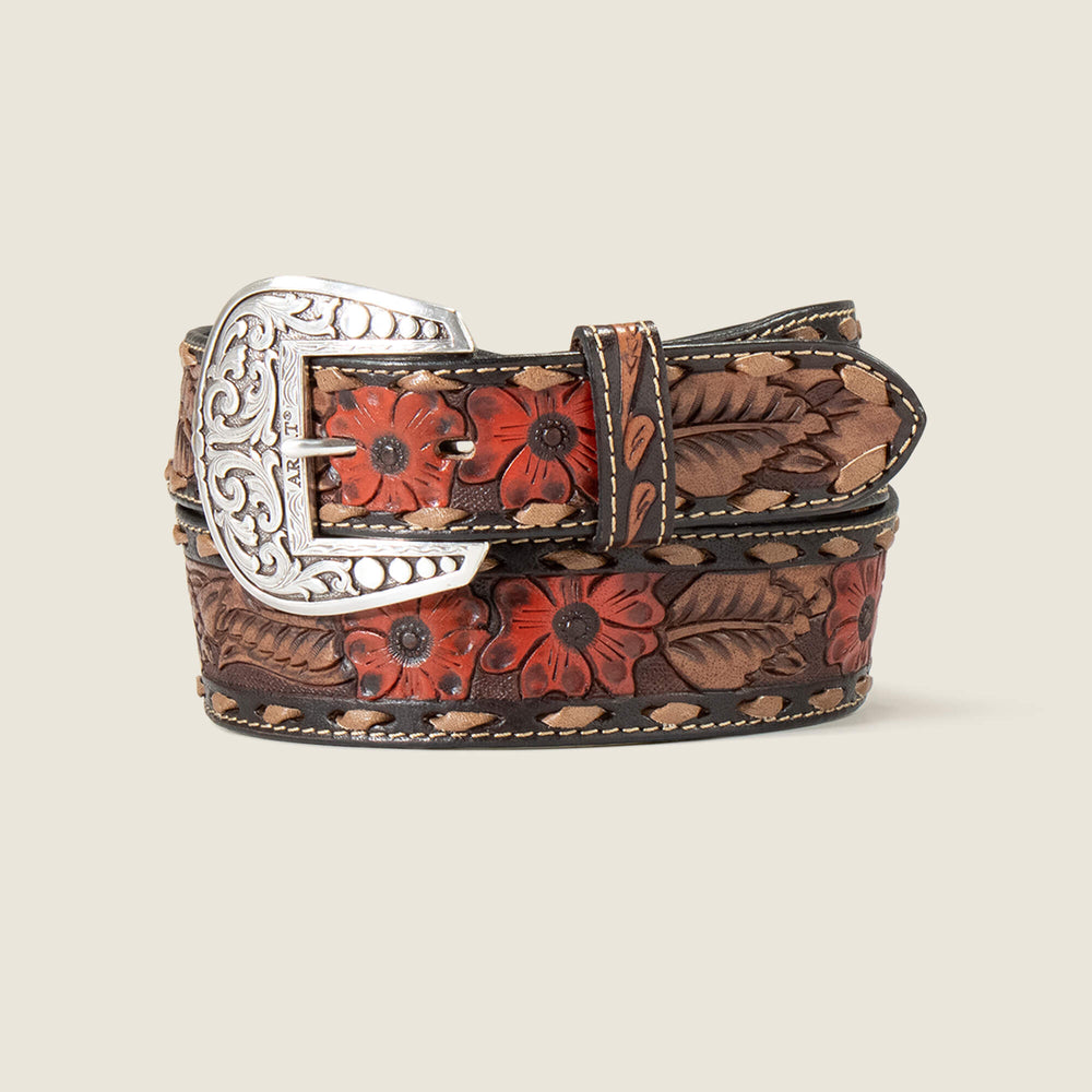 Ariat Flower Tooled Belt