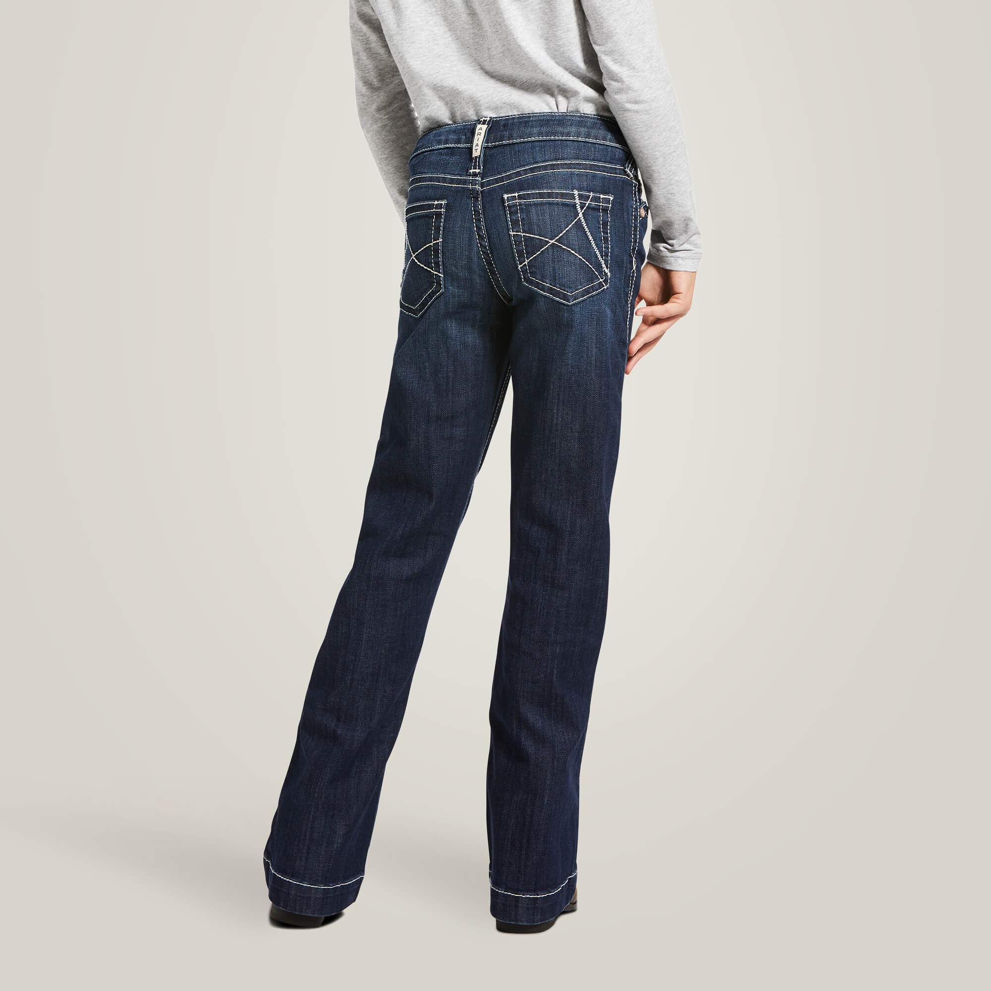 Ariat Trouser Mid Rise Stretch Ella Wide Leg Jean