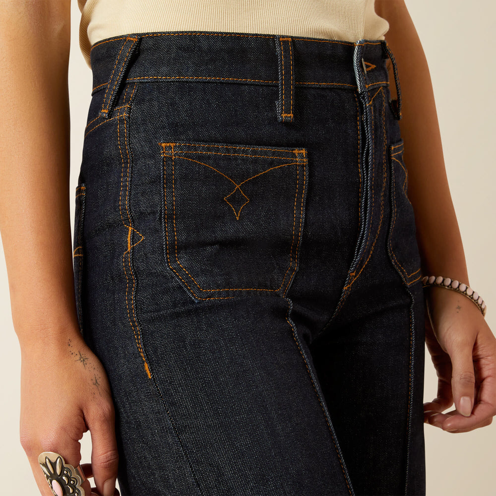 Ariat Ultra High Rise Tomboy Western Utility Wide Leg Jean