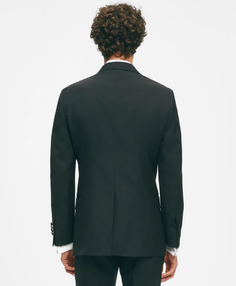Black Fleece Peak Lapel Tuxedo in Wool-Silk