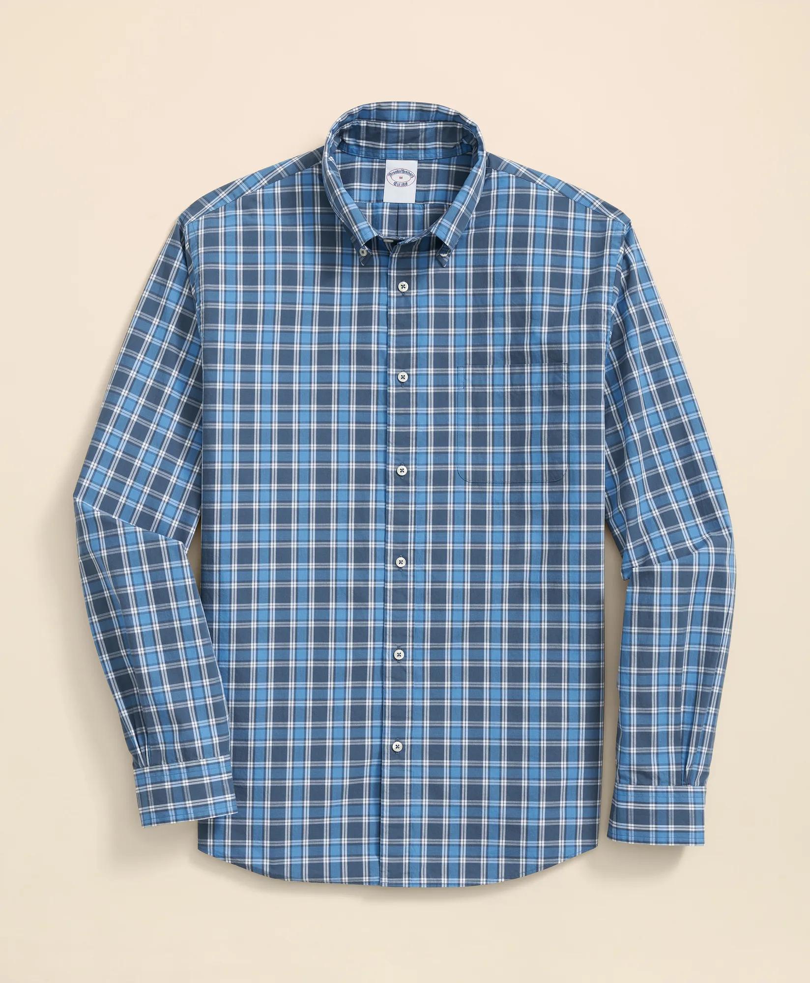 Friday Shirt, Poplin Outline Check