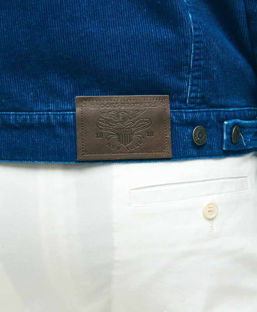 Medium Wale Corduroy Indigo Trucker Jacket