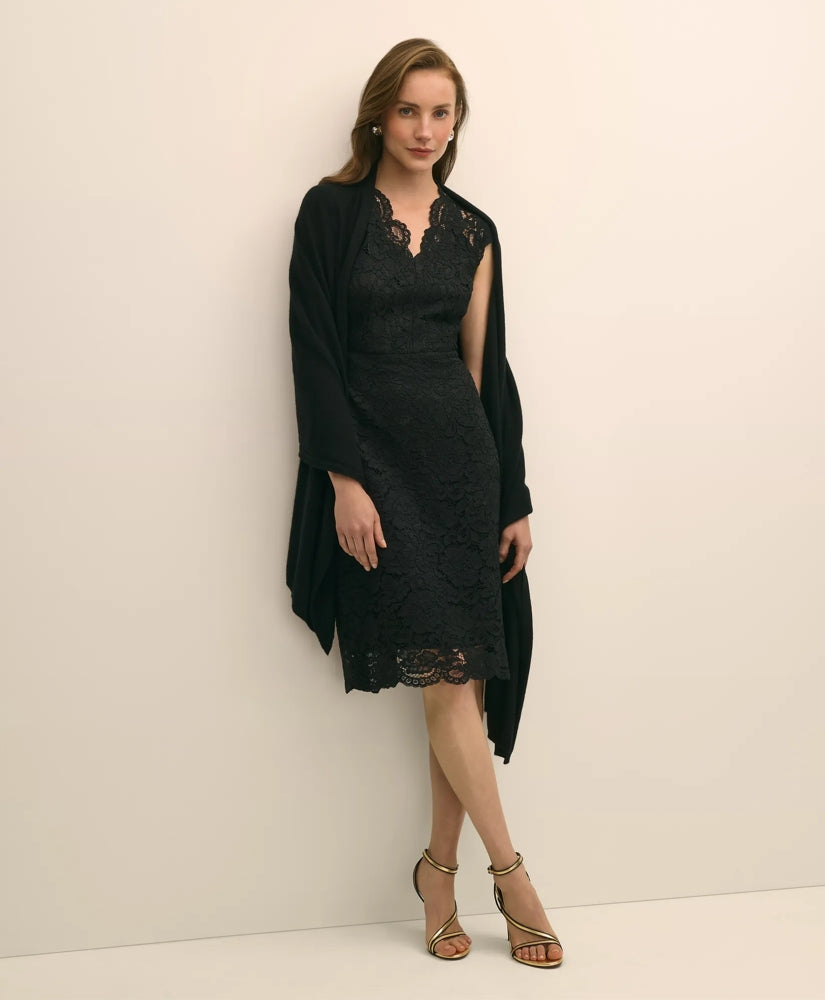 Cotton-Viscose Lace Dress