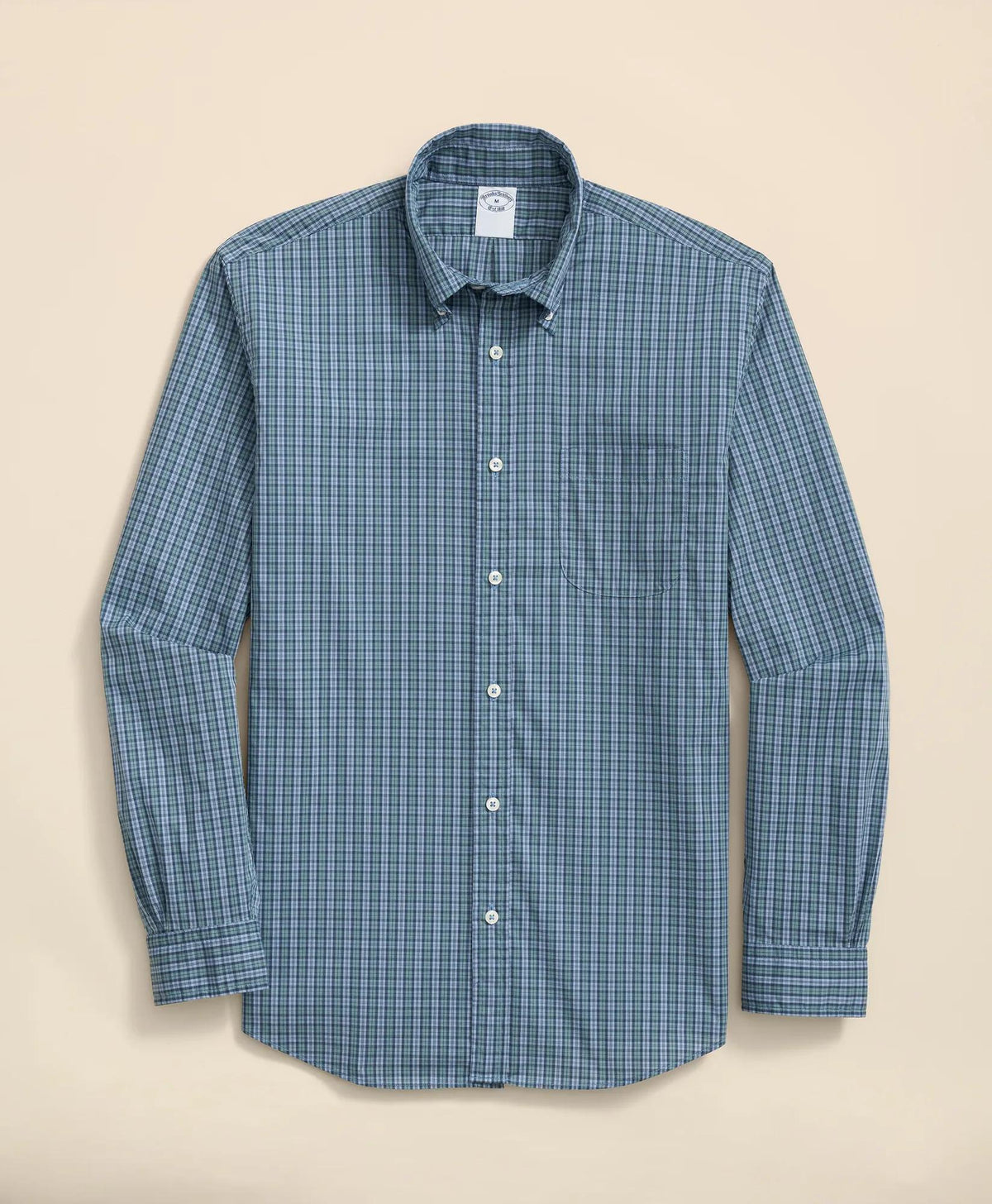 Performance Series Stretch Polo Button-Down Collar, Tartan Sport Shirt