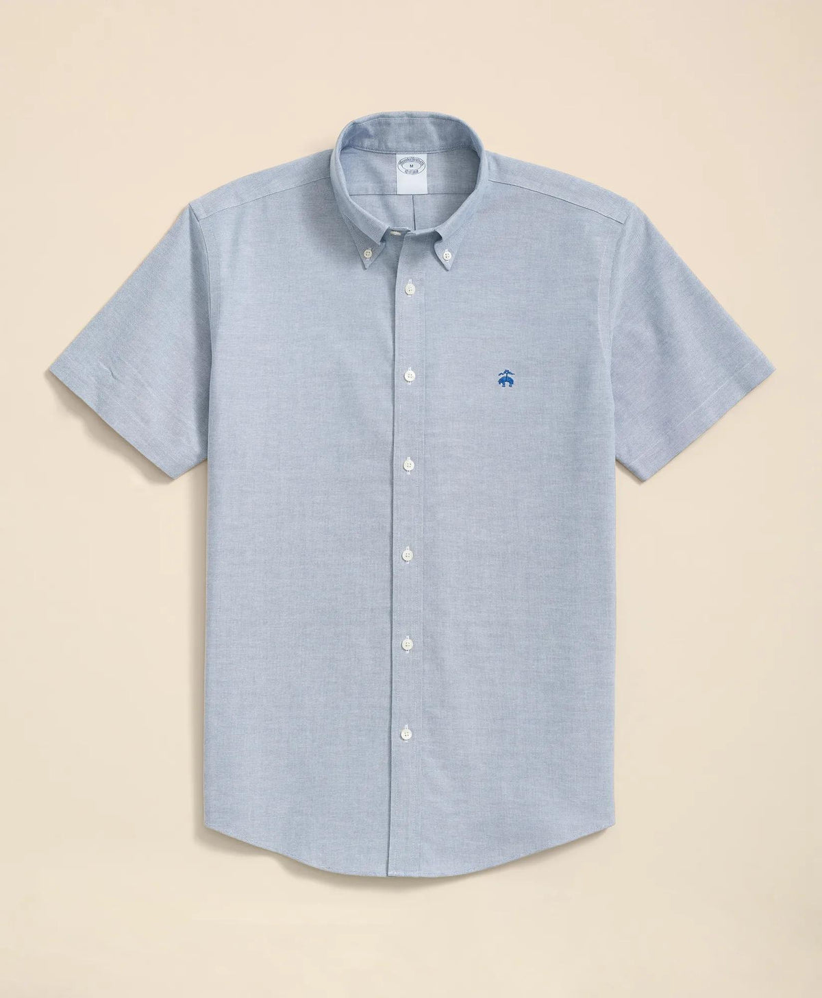 Stretch Non-Iron Oxford Button-Down Collar, Short Sleeve Shirt