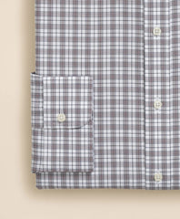 Stretch Supima® Cotton Non-Iron Pinpoint Oxford Ainsley Collar, Check Dress Shirt