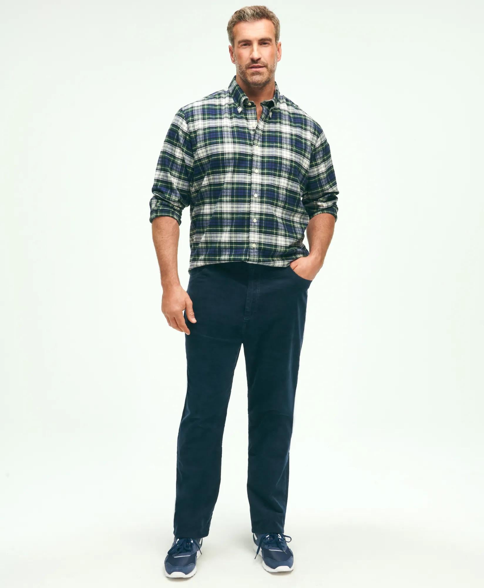 Big & Tall Five-Pocket Stretch Corduroy Cotton Pants