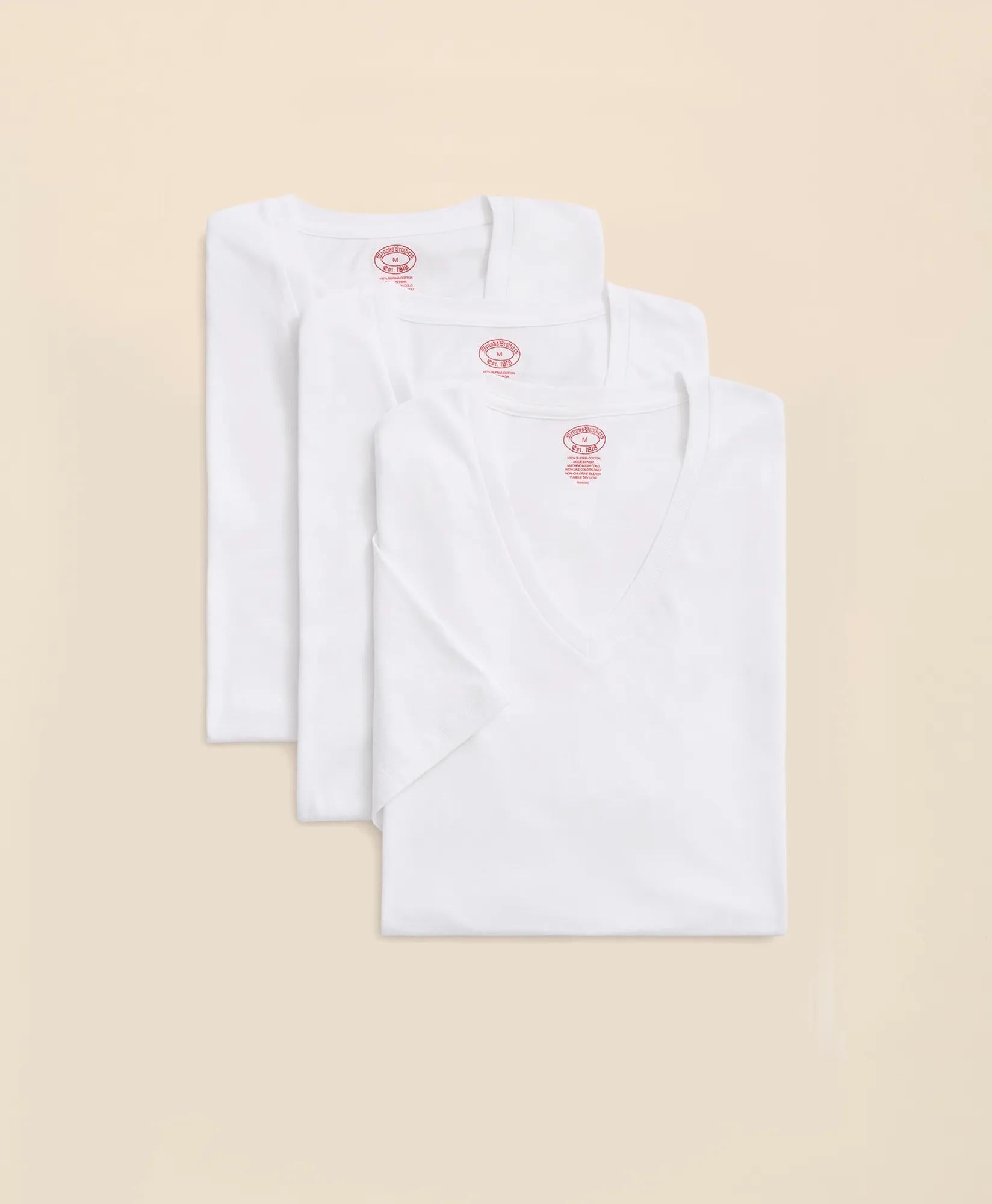 Supima® Cotton V-Neck Undershirt-3 Pack