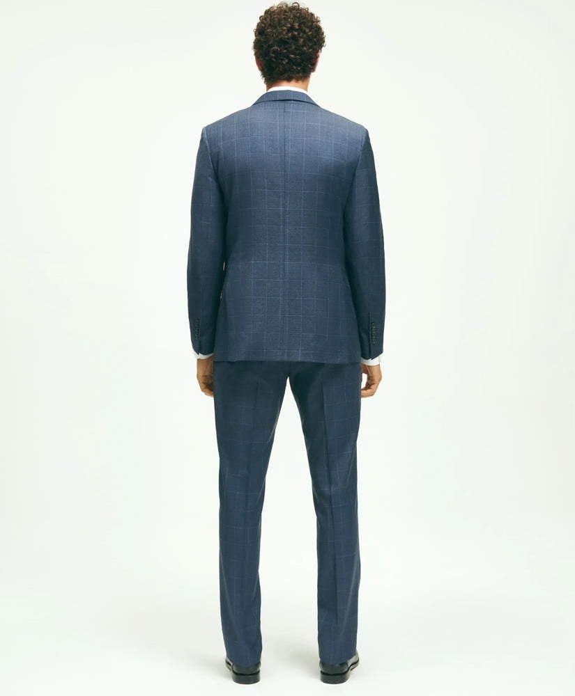 Classic Fit Wool Windowpane 1818 Suit