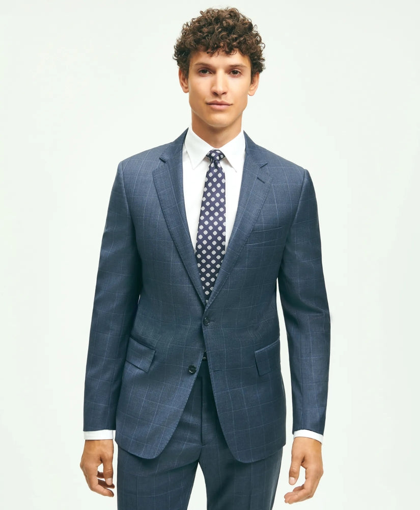 Classic Fit Wool Windowpane 1818 Suit