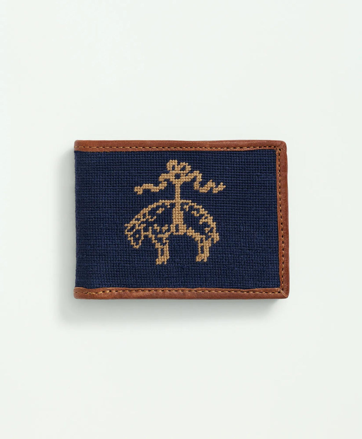Smathers & Branson Cotton Needlepoint Billfold Wallet