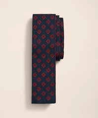 Silk Diamond Geo Knit Tie
